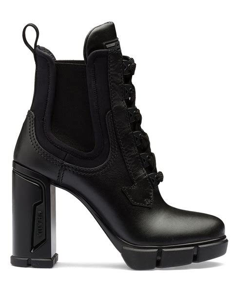 prada fall 2014 boots|prada chunky heel ankle boots.